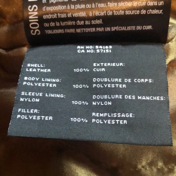 Leather Jacket. Never wore  size 3XLT - Picture 4 of 5